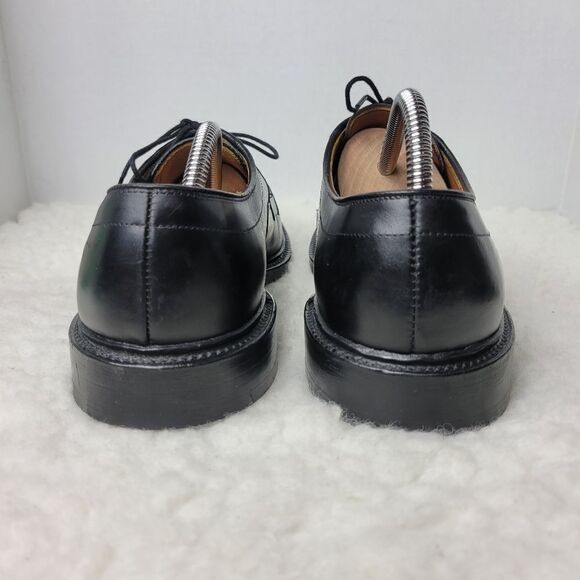 Allen Edmonds Hillcrest Shoes Men's Size 10 Black Leather Bicycle Toe Oxford - Picture 4 of 12